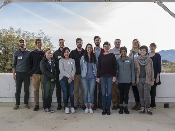 Group image of the 2019 scholar cohort at Biosphere 2 