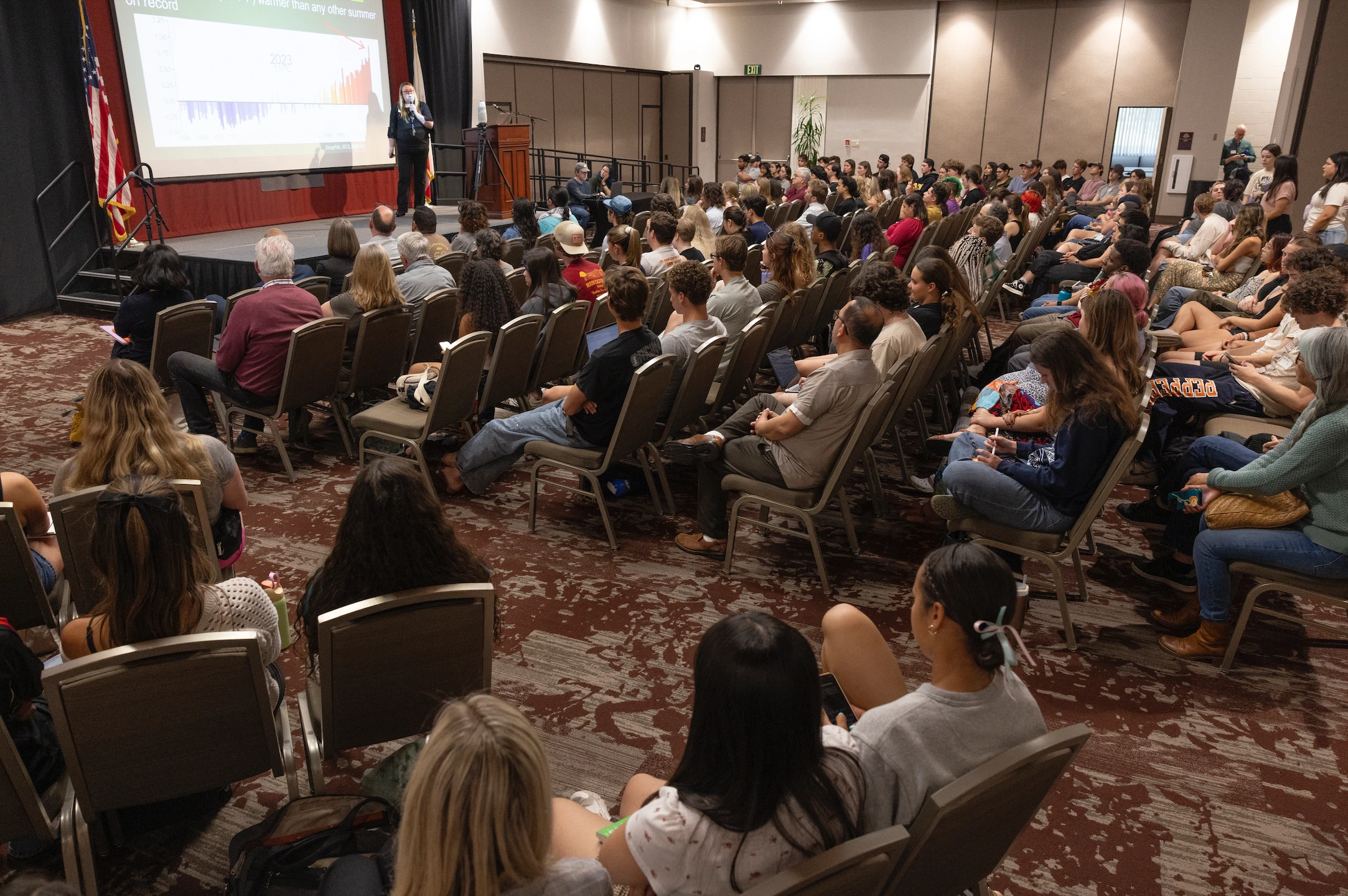 Audience at Valtrie Rountree's lecture